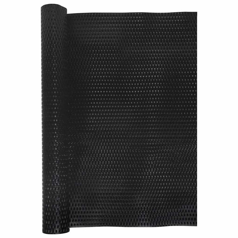 Paravan pentru balcon, negru, 500x100 cm, poliratan