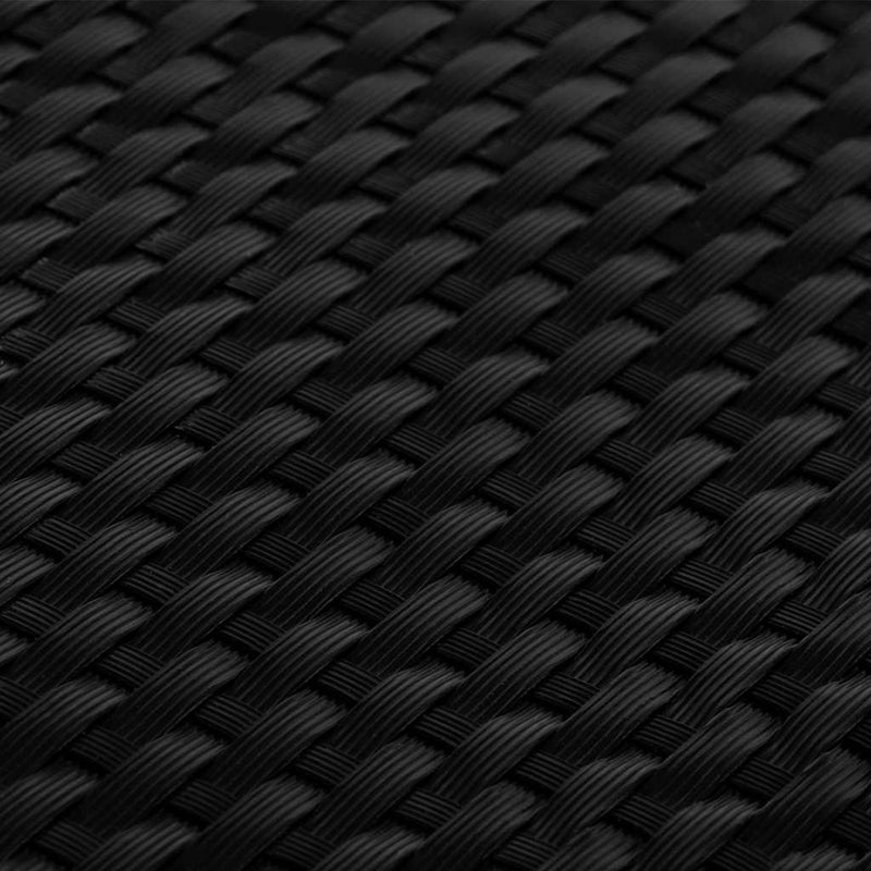 Paravan pentru balcon, negru, 500x100 cm, poliratan