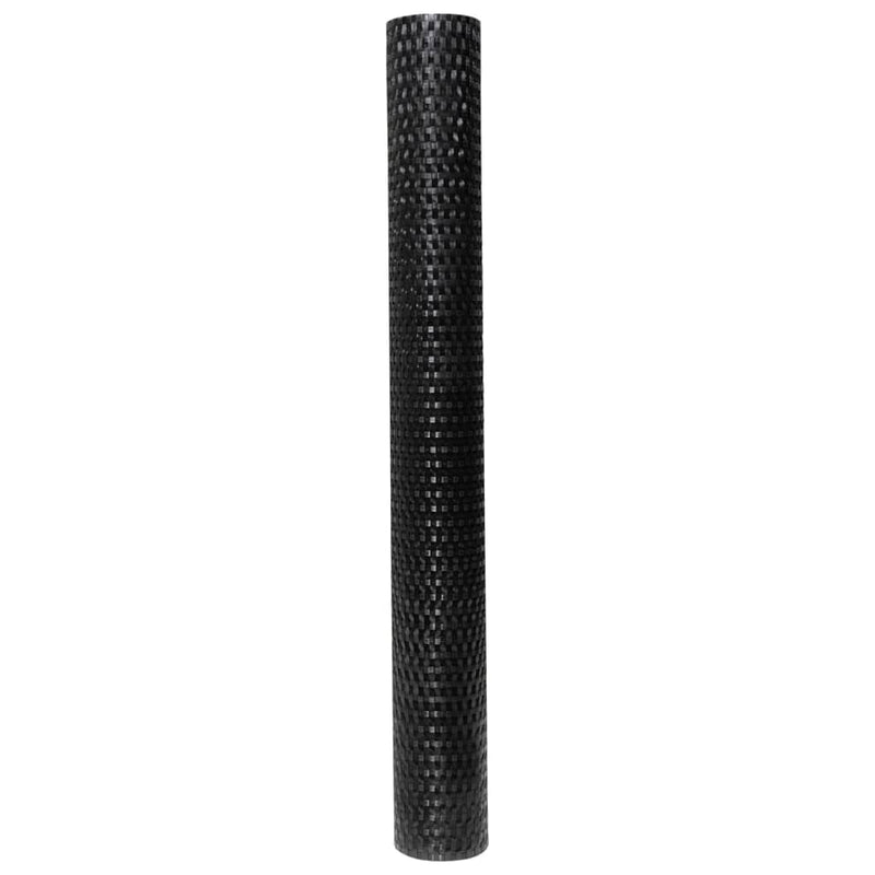 Paravan pentru balcon, negru, 600x80 cm, poliratan
