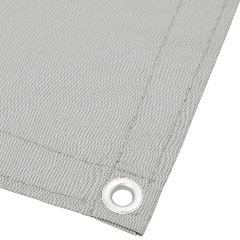 Paravan de balcon gri deschis 75x500 cm 100% poliester oxford