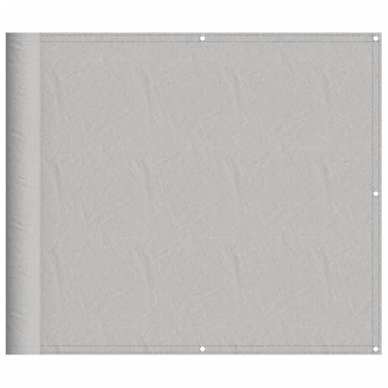 Paravan de balcon gri deschis 90x500 cm 100% poliester oxford