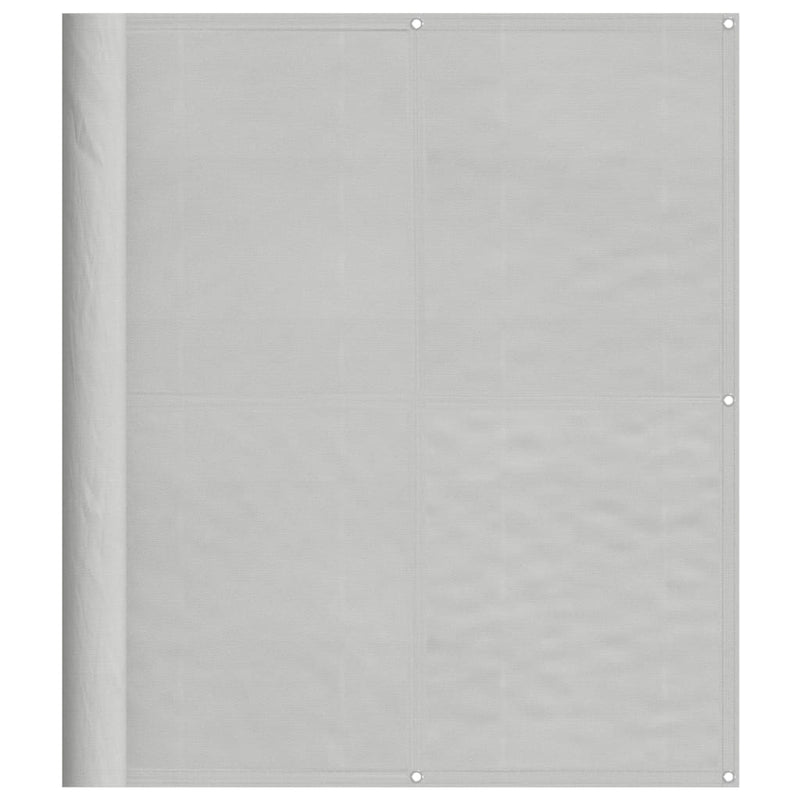 Paravan de balcon gri deschis 120x700 cm 100% poliester oxford