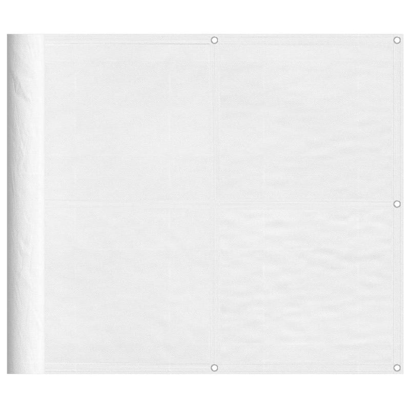 Paravan de balcon, alb, 90x800 cm, 100% poliester oxford