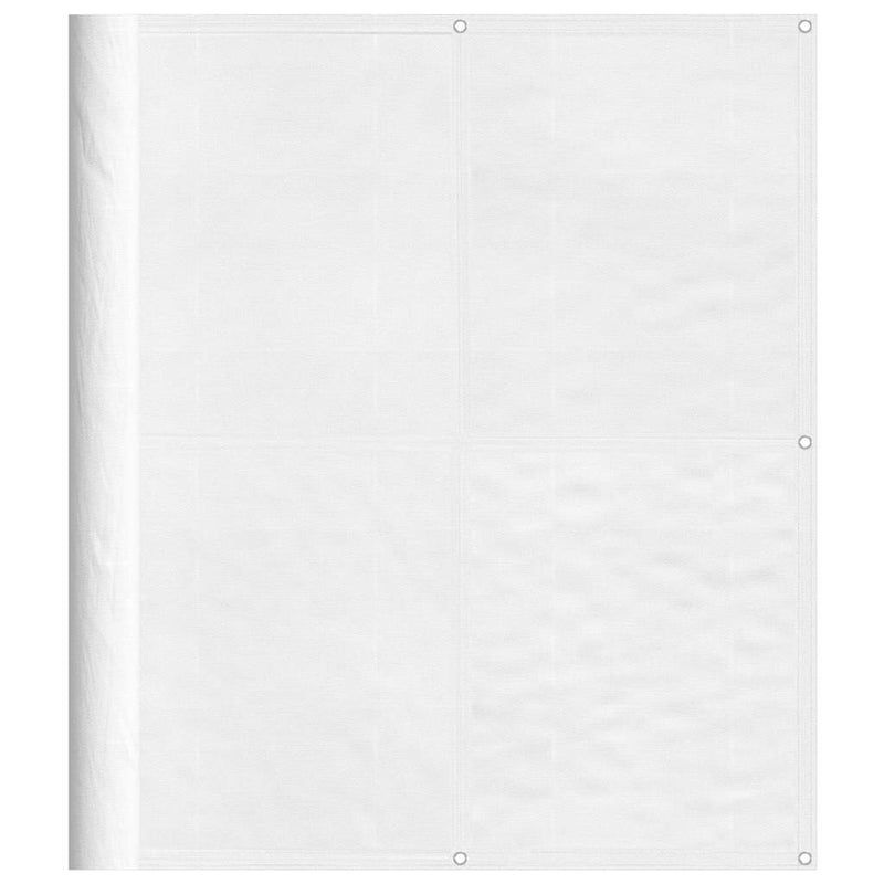 Paravan de balcon, alb, 120x800 cm, 100% poliester oxford