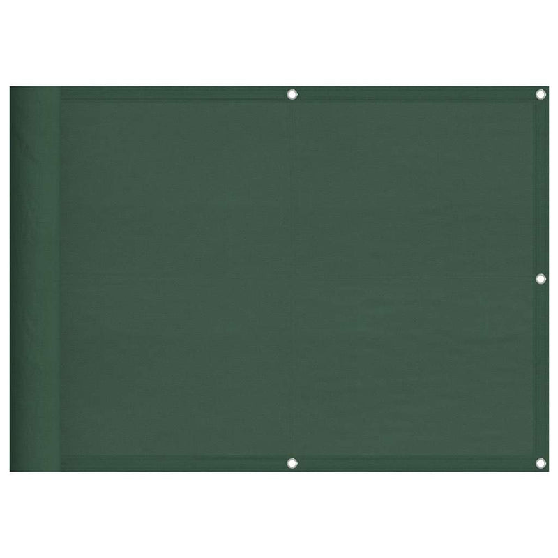 Paravan de balcon verde închis 75x800 cm 100% poliester oxford