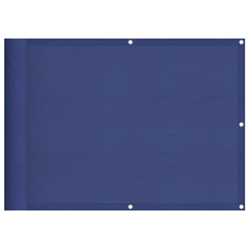 Paravan de balcon, albastru, 75x800 cm, 100% poliester oxford
