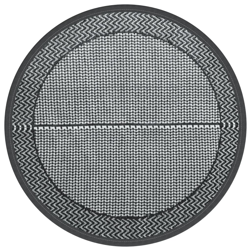Covor de exterior, ARAKIL gri, Ø120 cm, PP