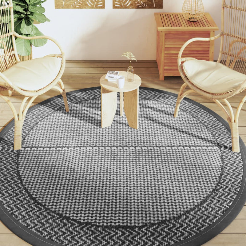 Covor de exterior, ARAKIL gri, Ø200 cm, PP