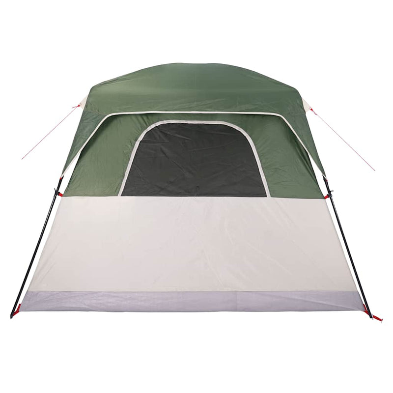 Cabină cort de camping, 4 persoane, verde, impermeabil