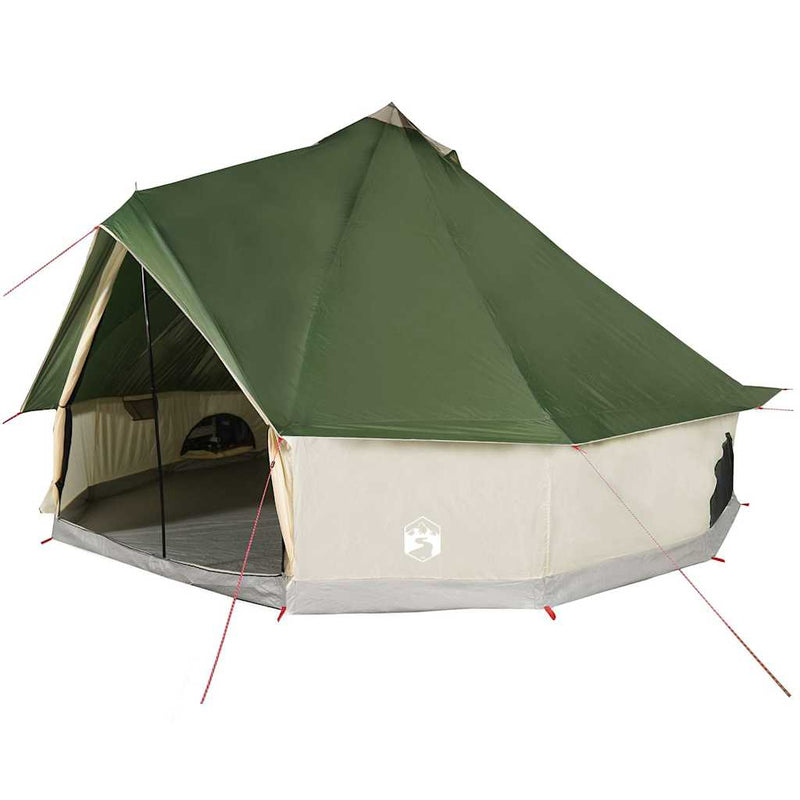 Cort de familie Tipi pentru 6 persoane, verde, impermeabil