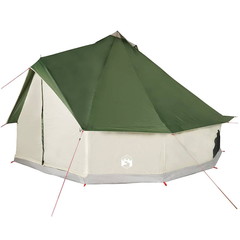 Cort de familie Tipi pentru 6 persoane, verde, impermeabil