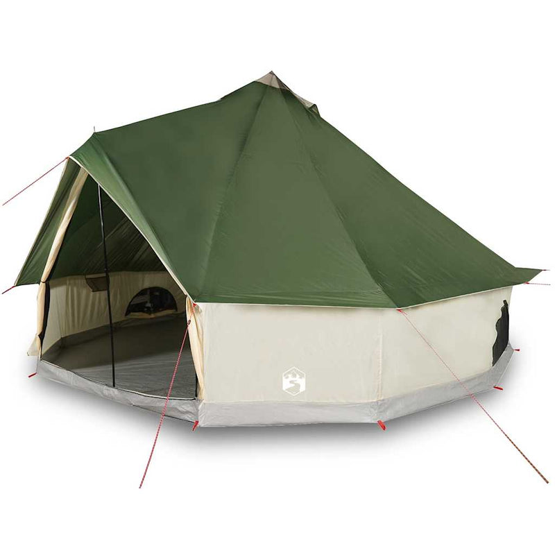 Cort de familie Tipi pentru 6 persoane, verde, impermeabil