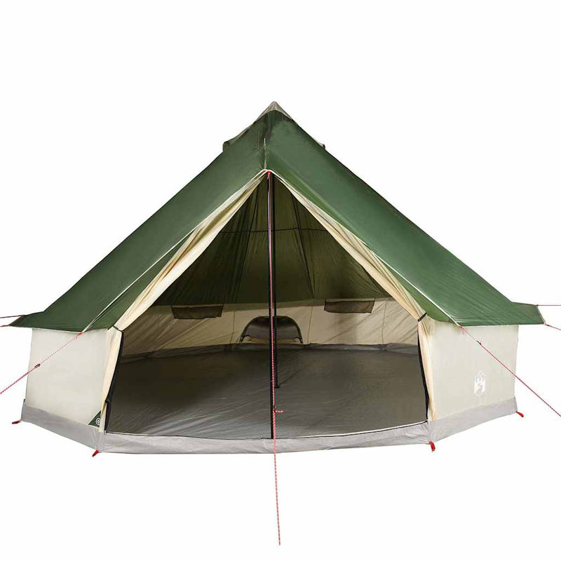 Cort de familie Tipi pentru 12 persoane, verde, impermeabil