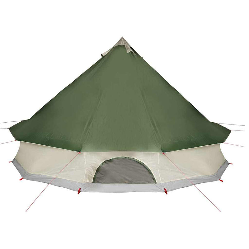 Cort de familie Tipi pentru 12 persoane, verde, impermeabil