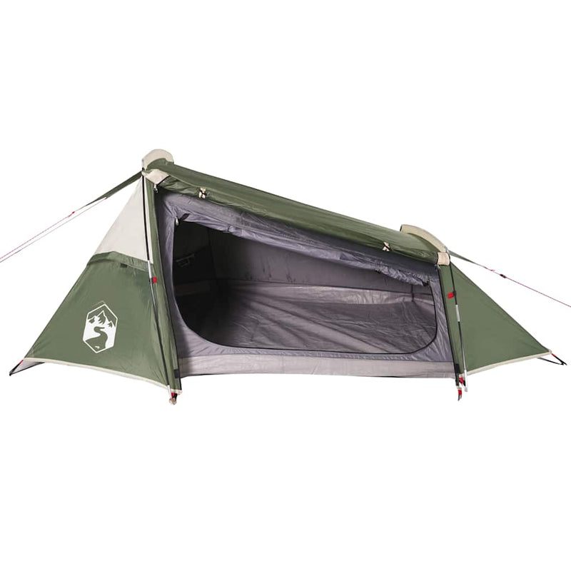 Cort de camping pentru 2 persoane, verde, impermeabil
