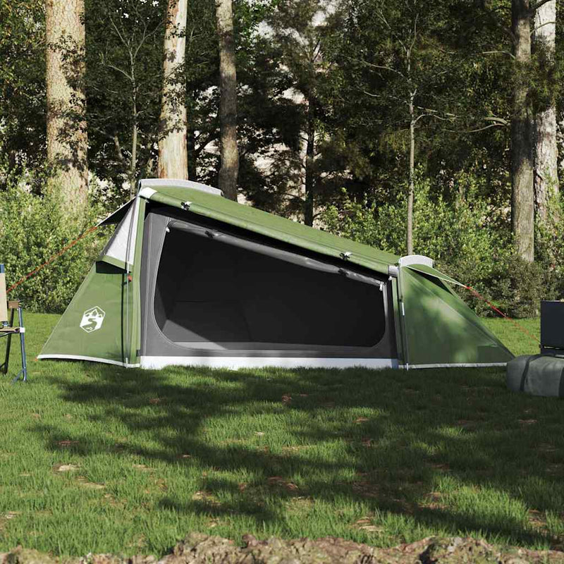 Cort de camping pentru 2 persoane, verde, impermeabil