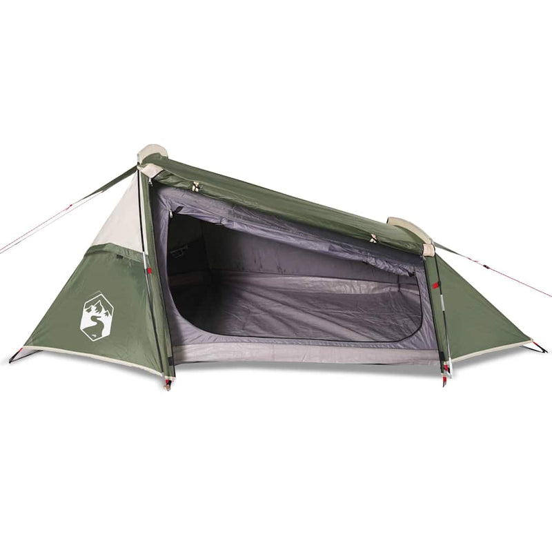 Cort de camping pentru 2 persoane, verde, impermeabil