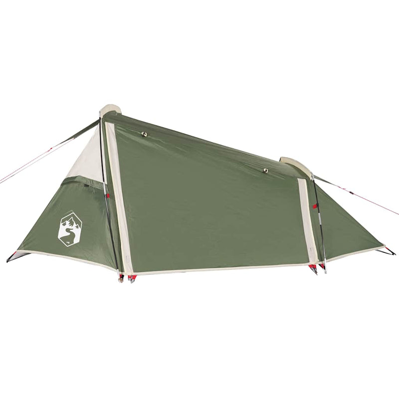 Cort de camping pentru 2 persoane, verde, impermeabil