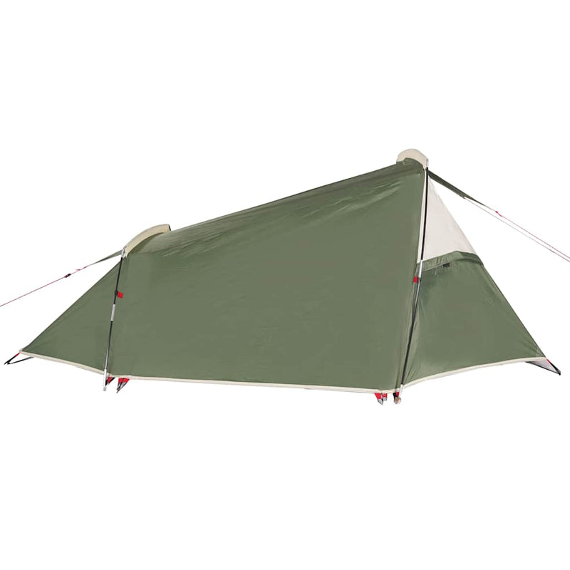 Cort de camping pentru 2 persoane, verde, impermeabil
