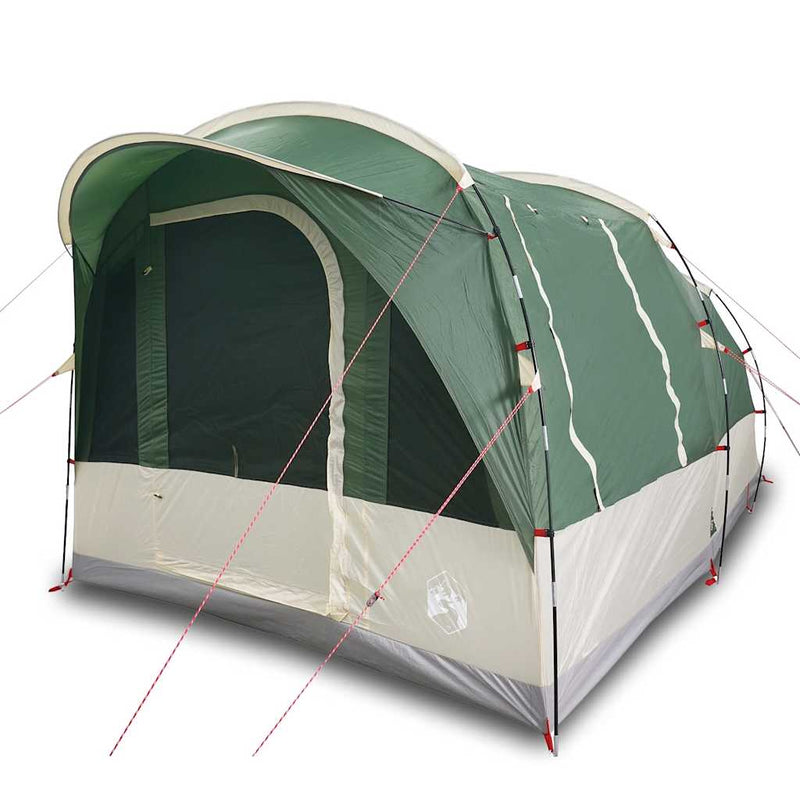 Cort de camping pentru 3 persoane, verde, impermeabil