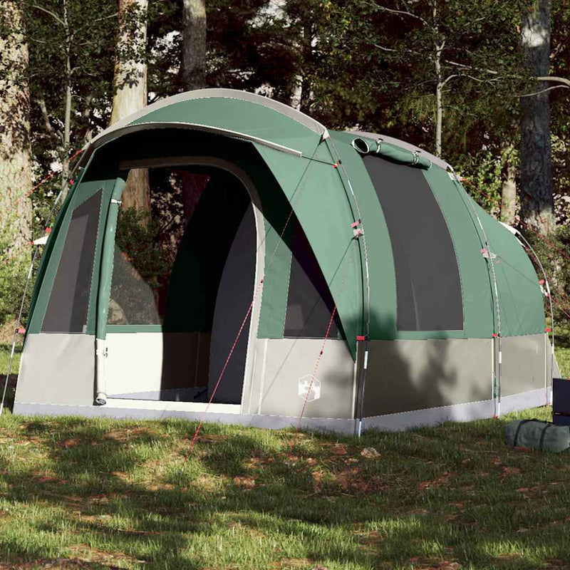 Cort de camping pentru 3 persoane, verde, impermeabil