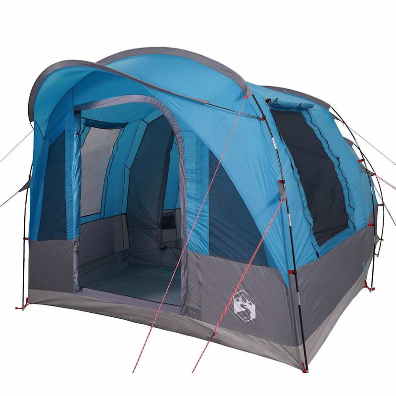 Cort de camping pentru 3 persoane, albastru, impermeabil