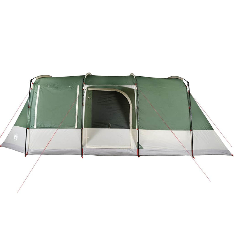 Cort de camping tunel pentru 4 persoane, verde, impermeabil