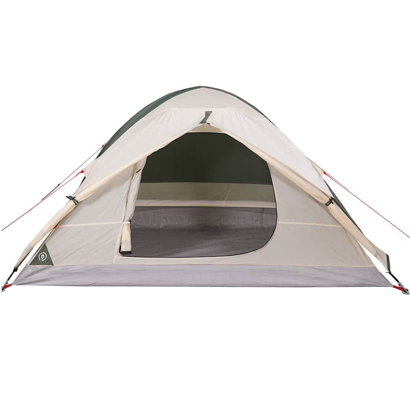 Cort de camping cupolă pentru 4 persoane, verde, impermeabil