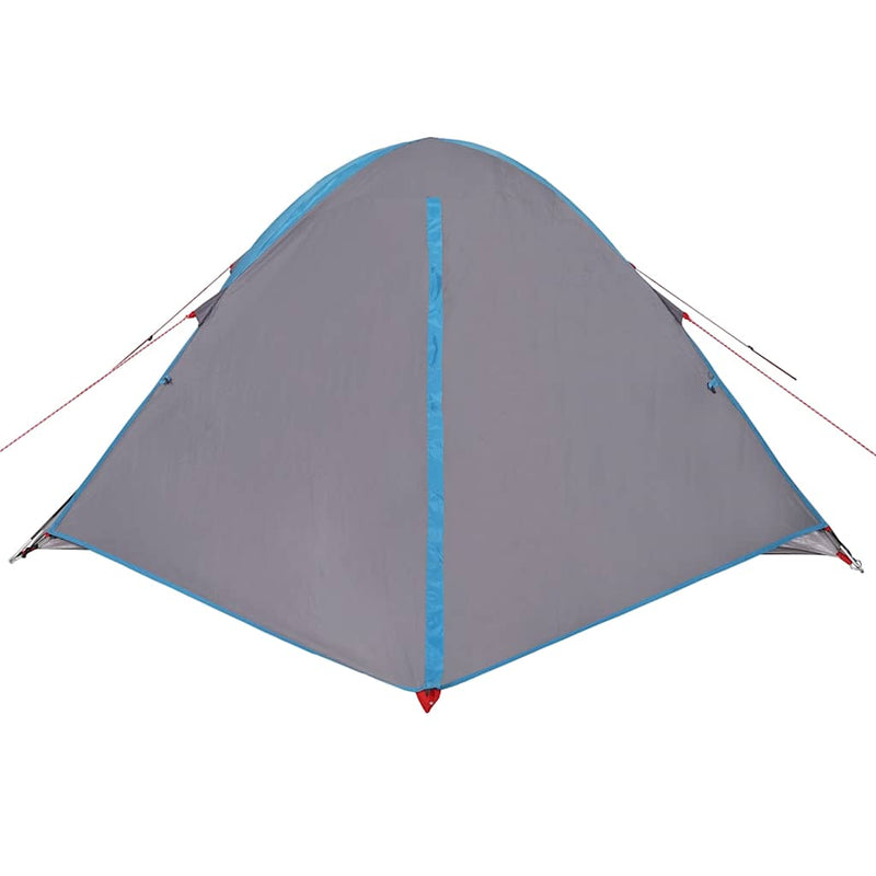 Cort de camping cupolă pentru 4 persoane, albastru, impermeabil