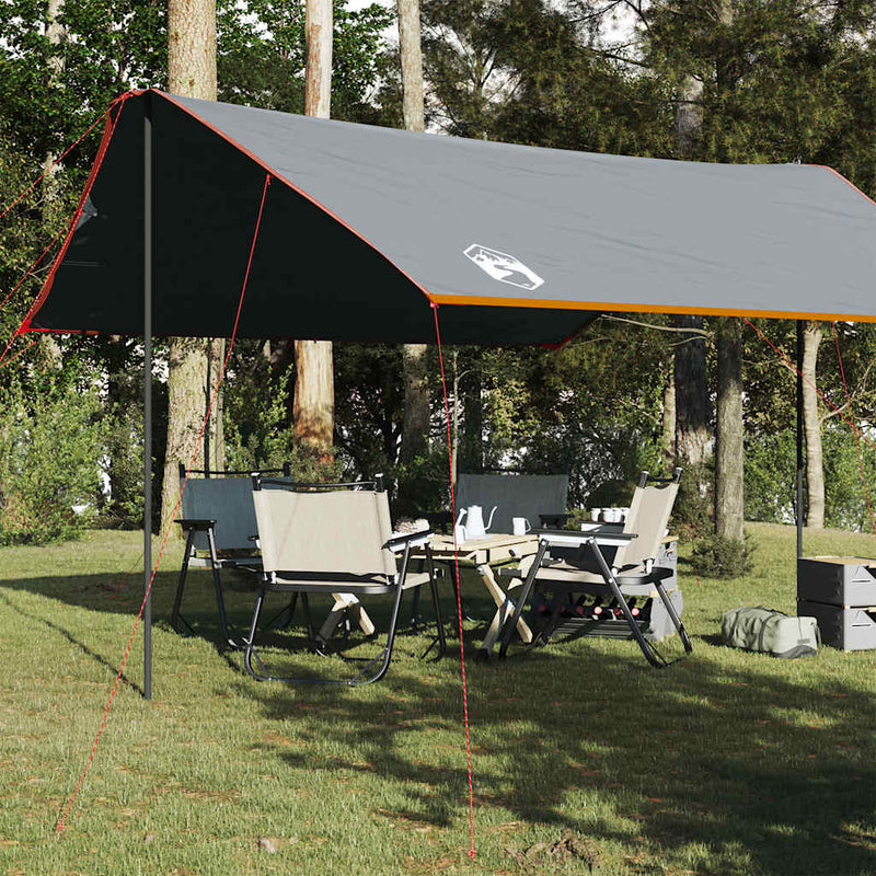 Prelată de camping, portocaliu, 460x305x210 cm, impermeabilă