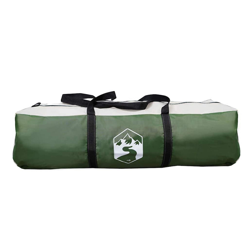 Cort de camping cupolă pentru 2 persoane, verde, impermeabil