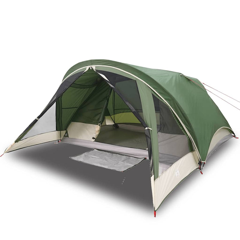 Cabină cort de camping, 4 persoane, verde, impermeabil
