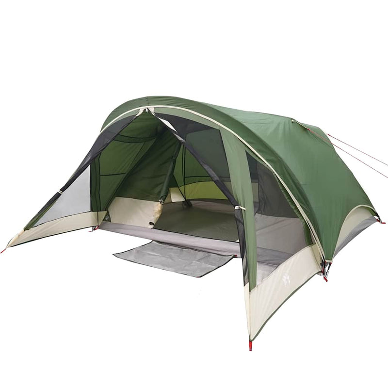 Cabină cort de camping, 4 persoane, verde, impermeabil
