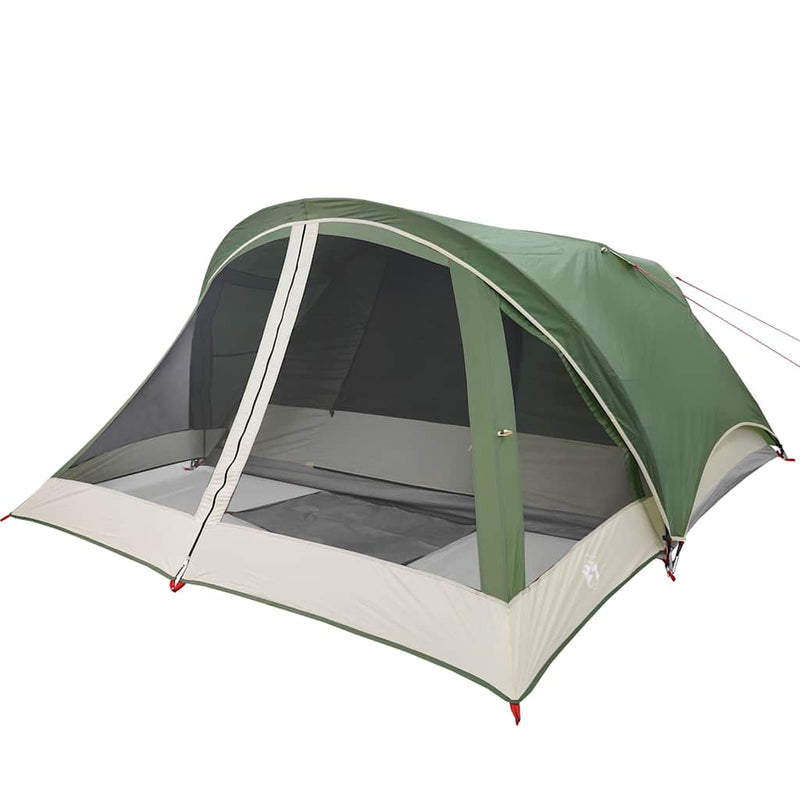 Cabină cort de camping, 4 persoane, verde, impermeabil
