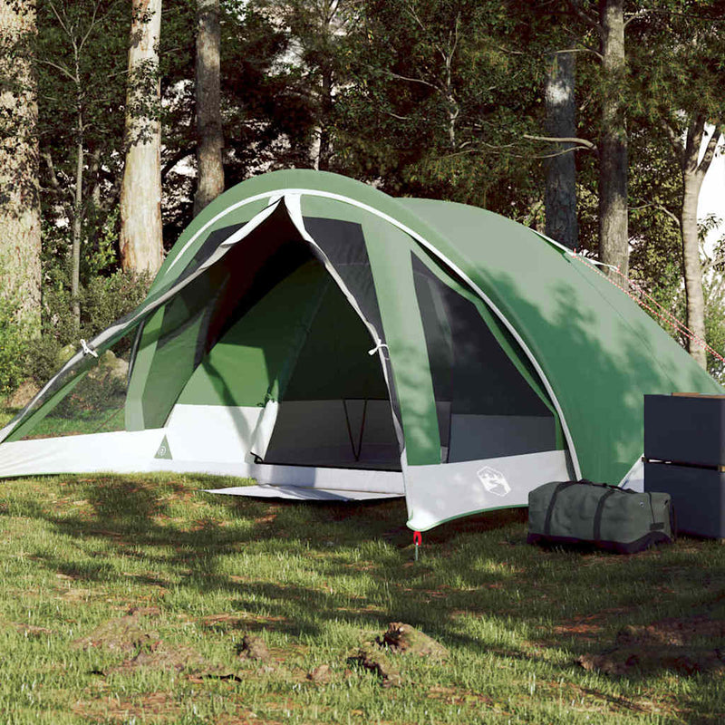 Cabină cort de camping, 4 persoane, verde, impermeabil