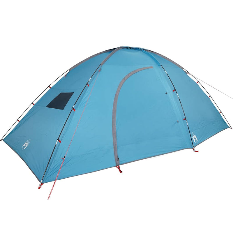 Cort de camping pentru 8 persoane, albastru, impermeabil