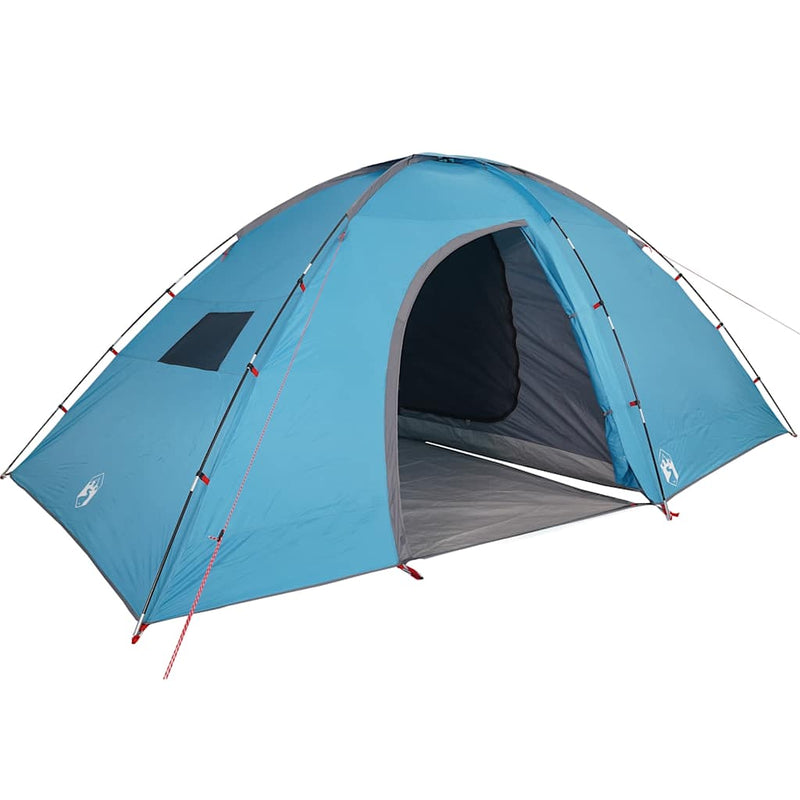 Cort de camping pentru 8 persoane, albastru, impermeabil