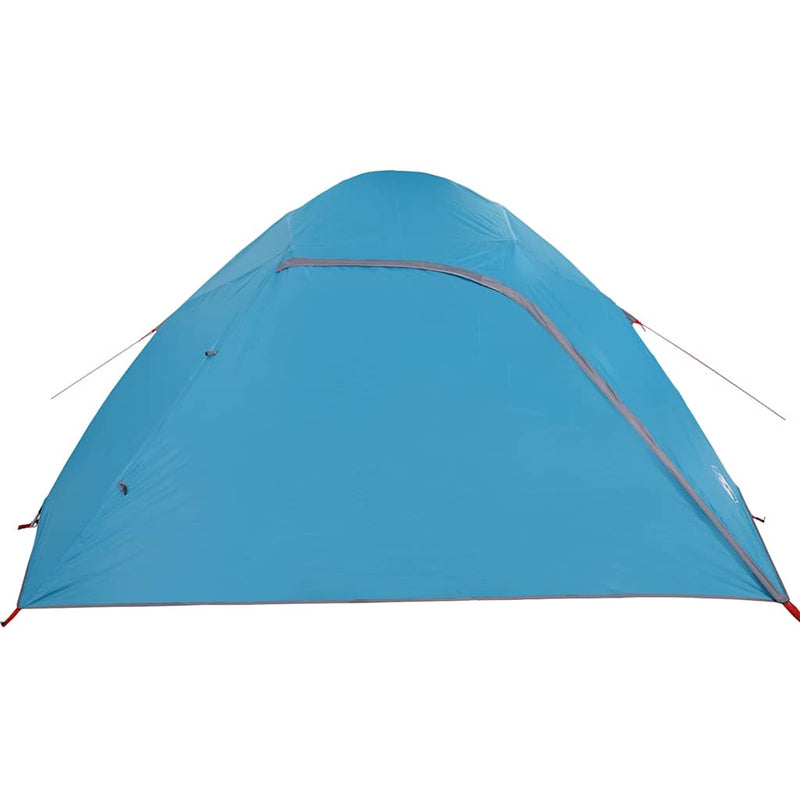Cort de camping cupolă pentru 4 persoane, albastru, impermeabil