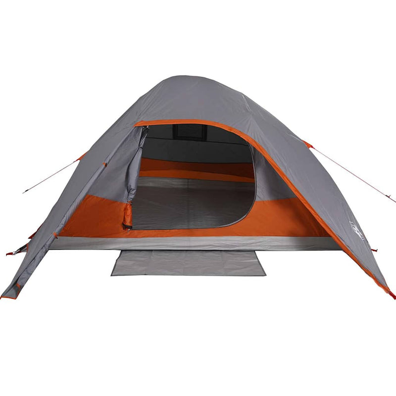 Cort de camping cupolă pentru 4 persoane, gri, impermeabil