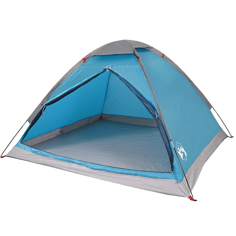 Cort de camping cupolă pentru 2 persoane, albastru, impermeabil
