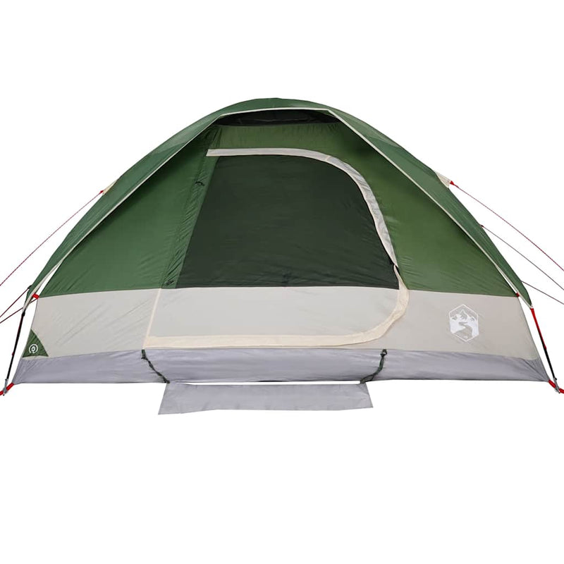Cort de camping cupolă pentru 6 persoane, verde, impermeabil