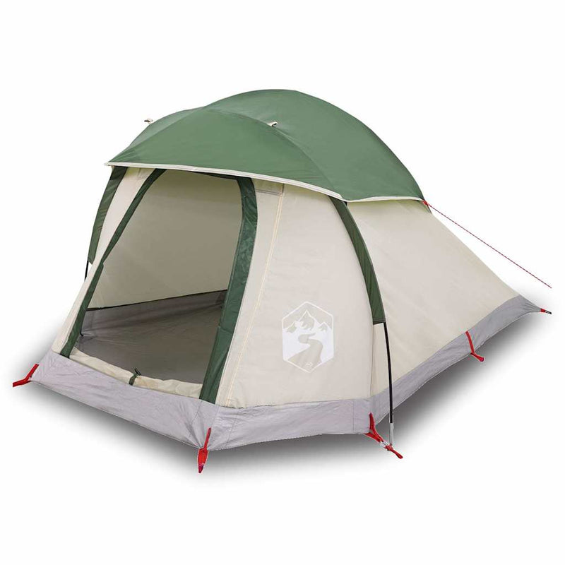 Cort de camping cupolă pentru 1 persoană, verde, impermeabil