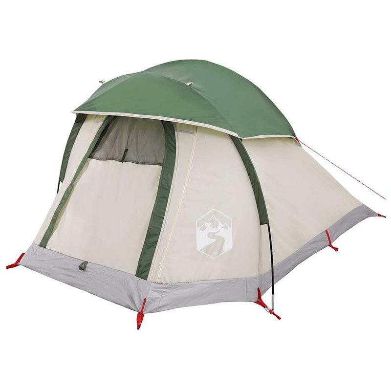 Cort de camping cupolă pentru 1 persoană, verde, impermeabil