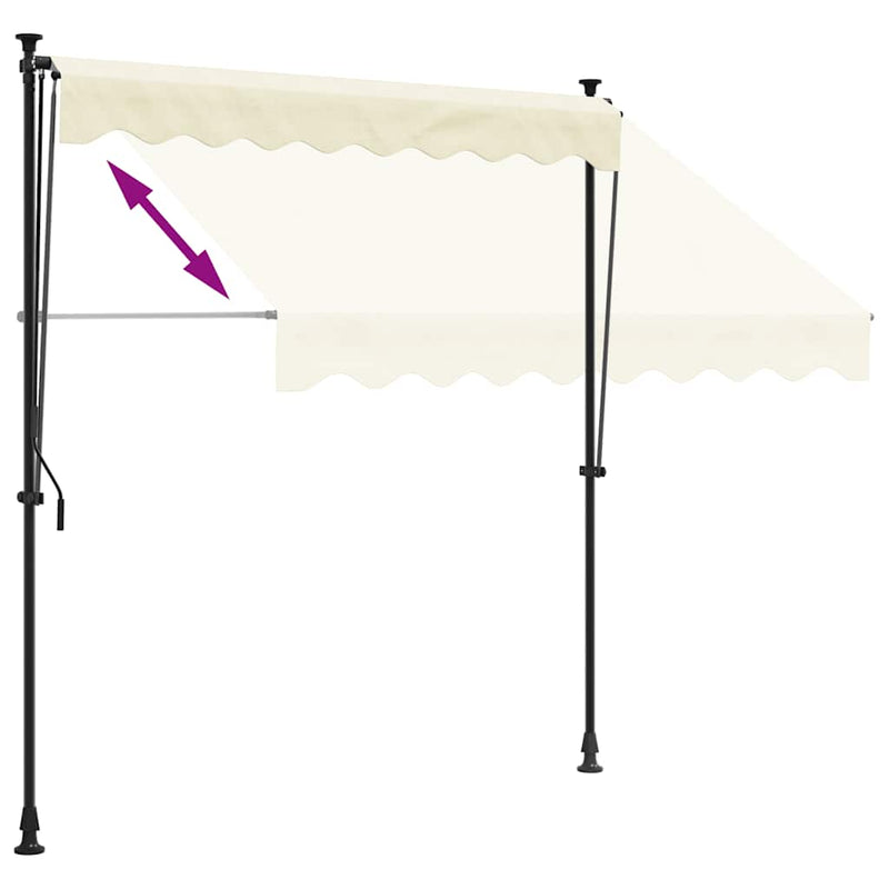 Copertină retractabilă manuală Crem