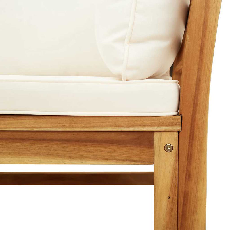 Set mobilier de grădină cu perne, 5 buc., lemn masiv acacia