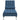 Șezlong de masaj cu sprijin, albastru, material textil