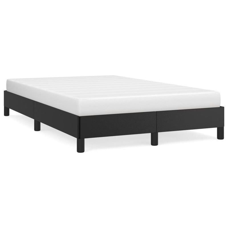 Cadru de pat fără saltea Negru piele artificială