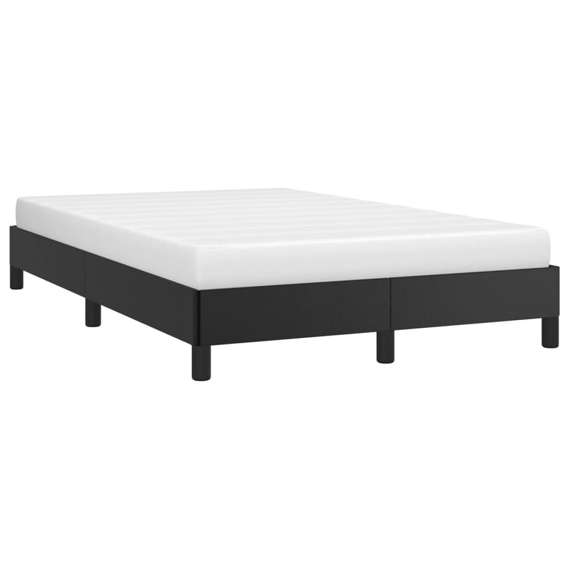 Cadru de pat fără saltea Negru piele artificială