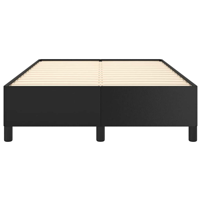 Cadru de pat fără saltea Negru piele artificială