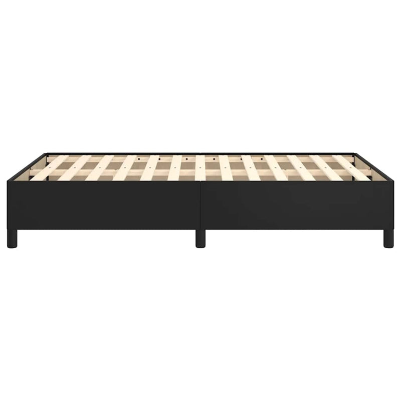 Cadru de pat fără saltea Negru piele artificială